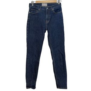 Everlane Womens High Rise Dark Wash Slim Fit Jeans Size 27